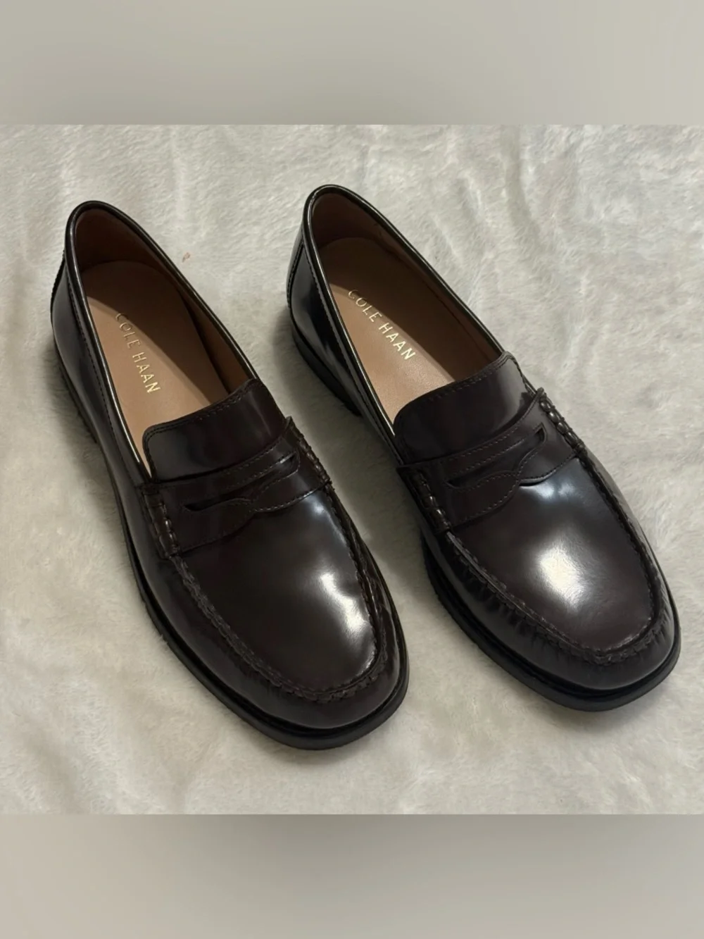 Cole Haan
Women's Lana Lux Penny Remastered Loafers in Dark Brown Leather - Picture 3 of 10